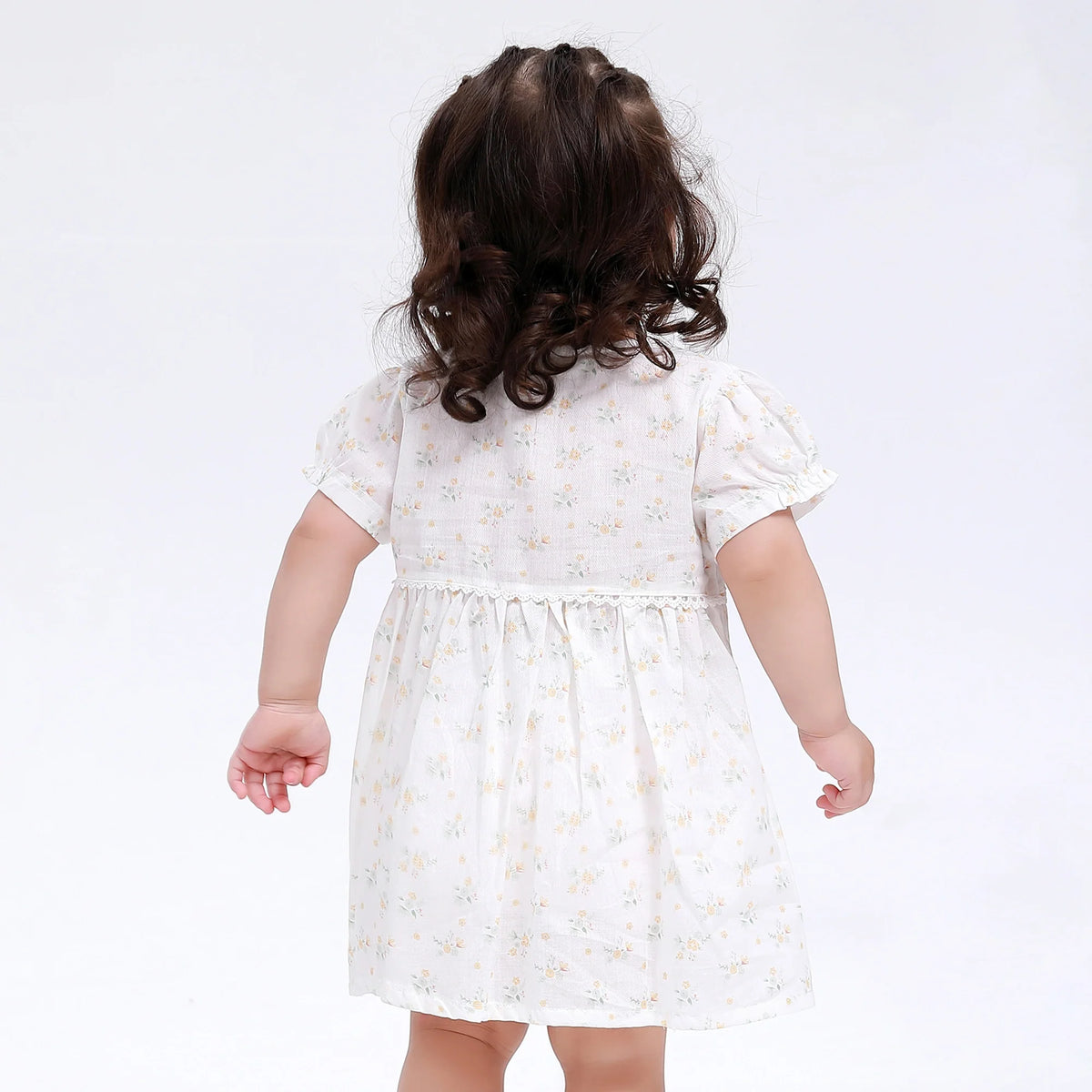 Floral Classic Dress for Baby Girl