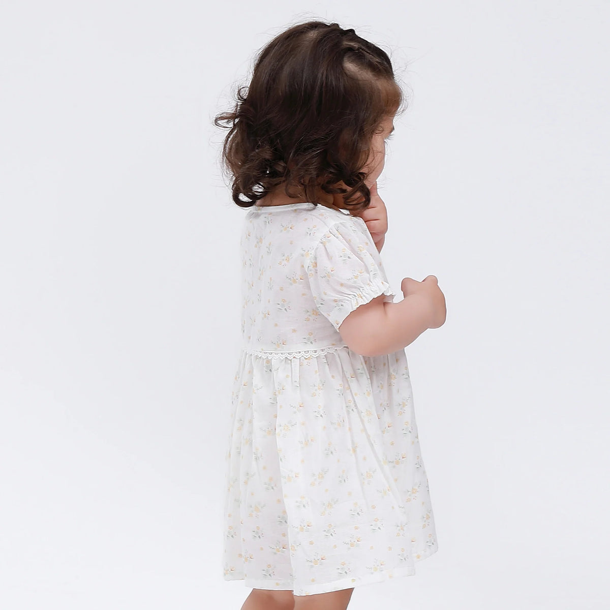 Floral Classic Dress for Baby Girl