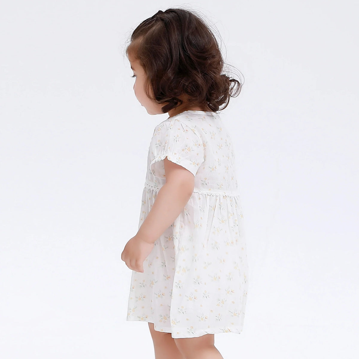 Floral Classic Dress for Baby Girl