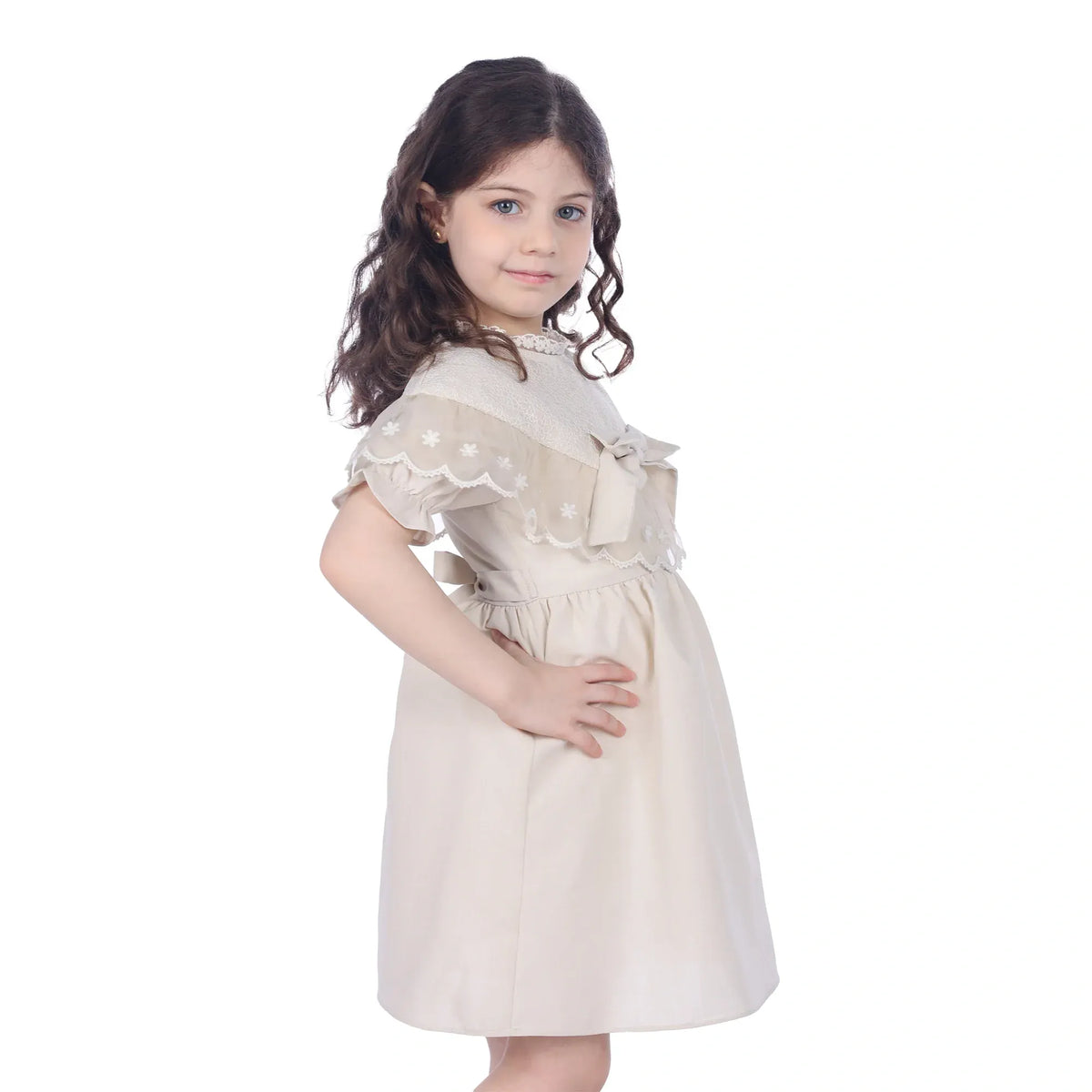 Floral Classic Dress For Girls Image
