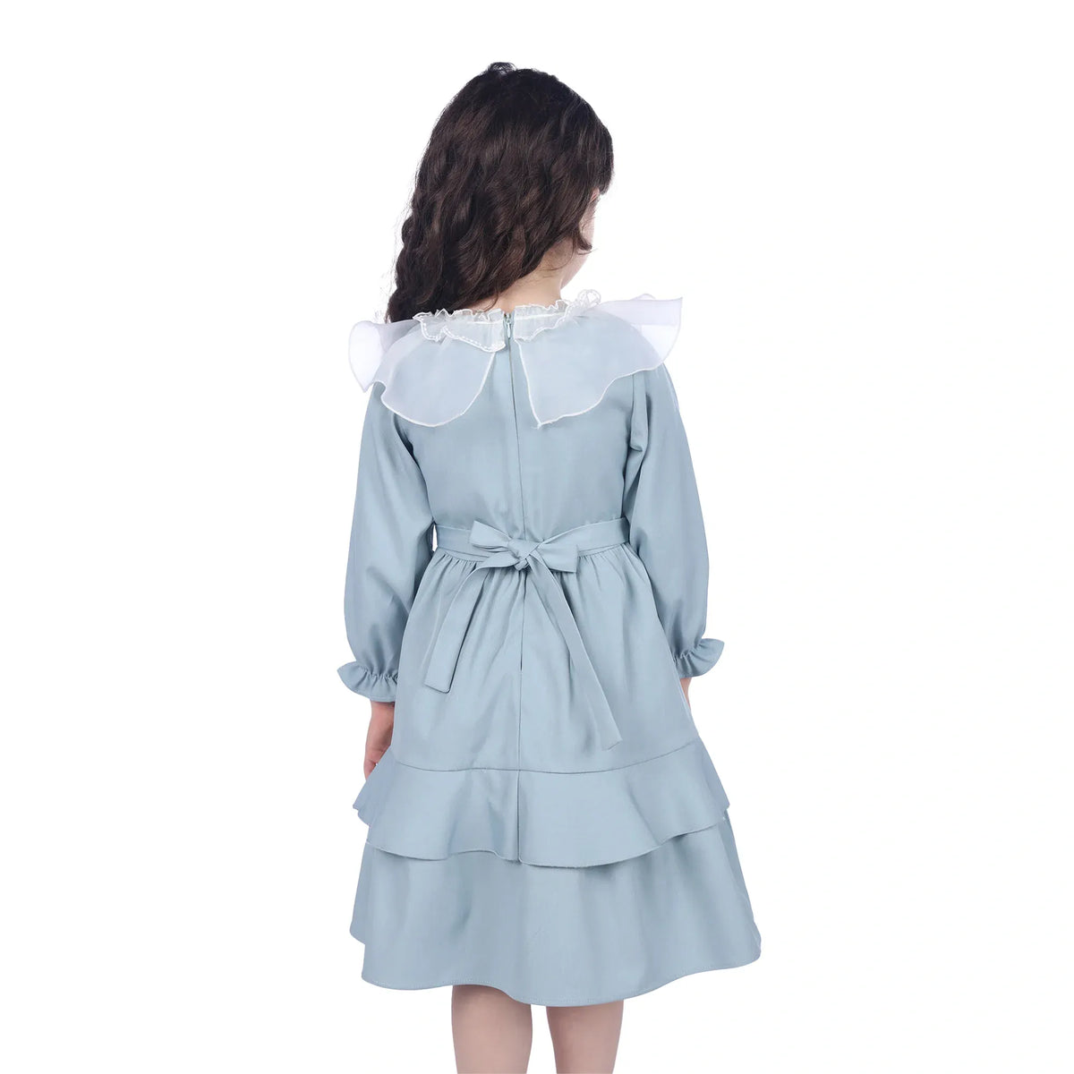 Plain Classic Dress For Girls Image
