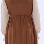 Casual Color-Blocked Dress for Girls Image