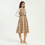 Elegant Checked Dress for Women Image