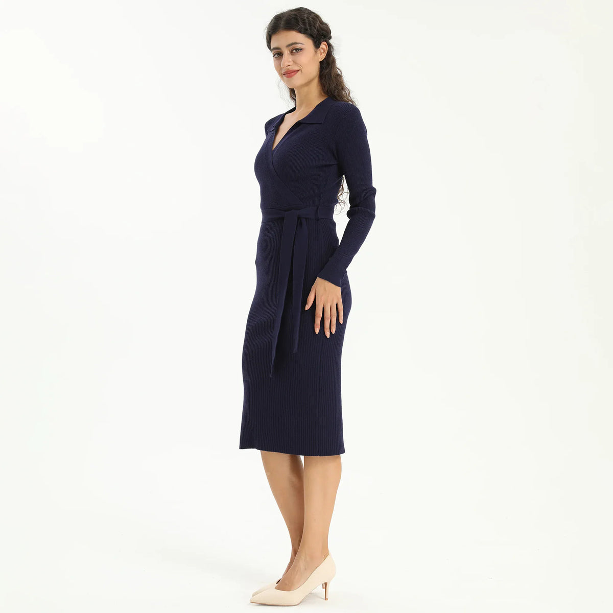 Elegant Plain Dress for Women Image