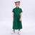 Green Embroidery Casual Dress for Girls Image