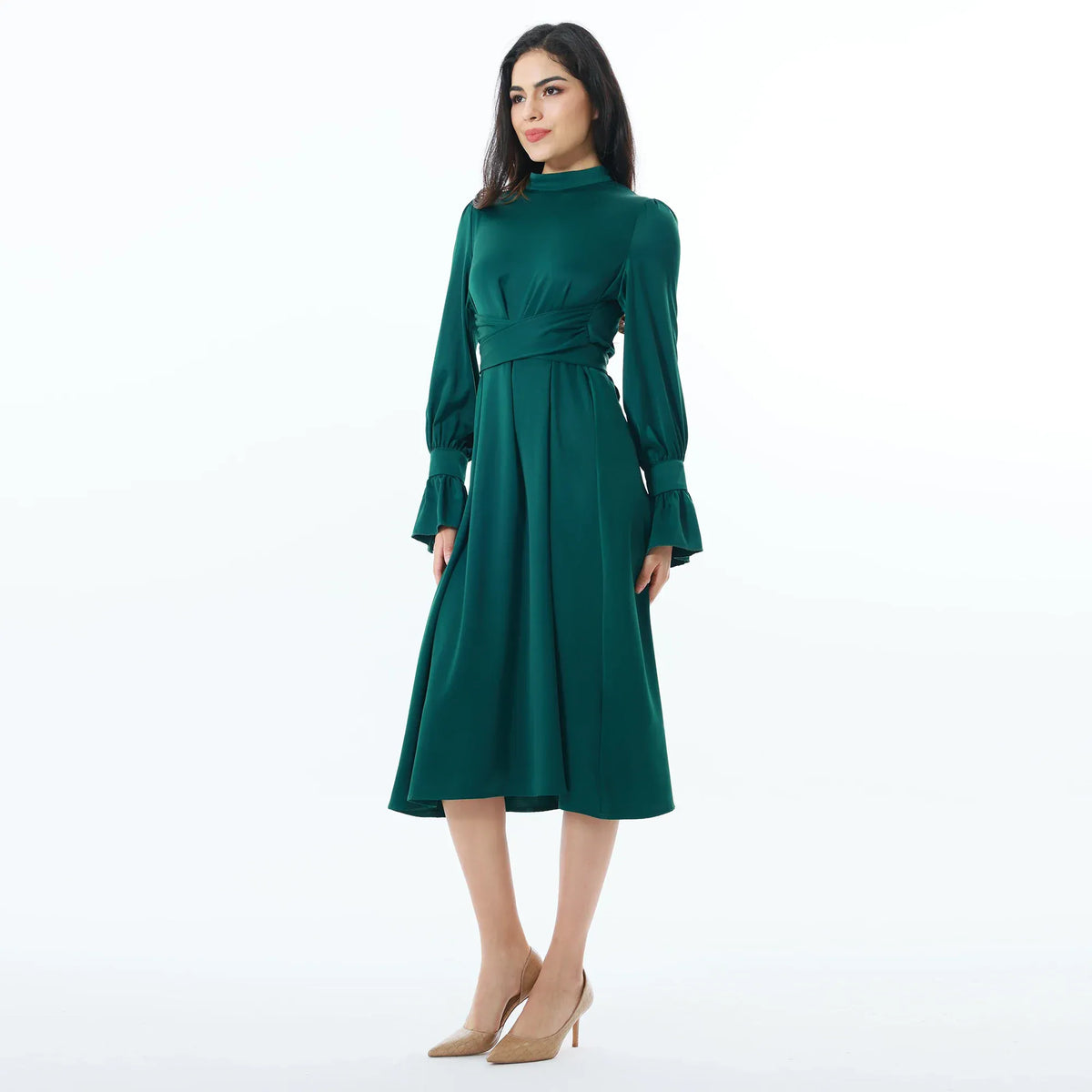Elegant Plain Dress for Women Image