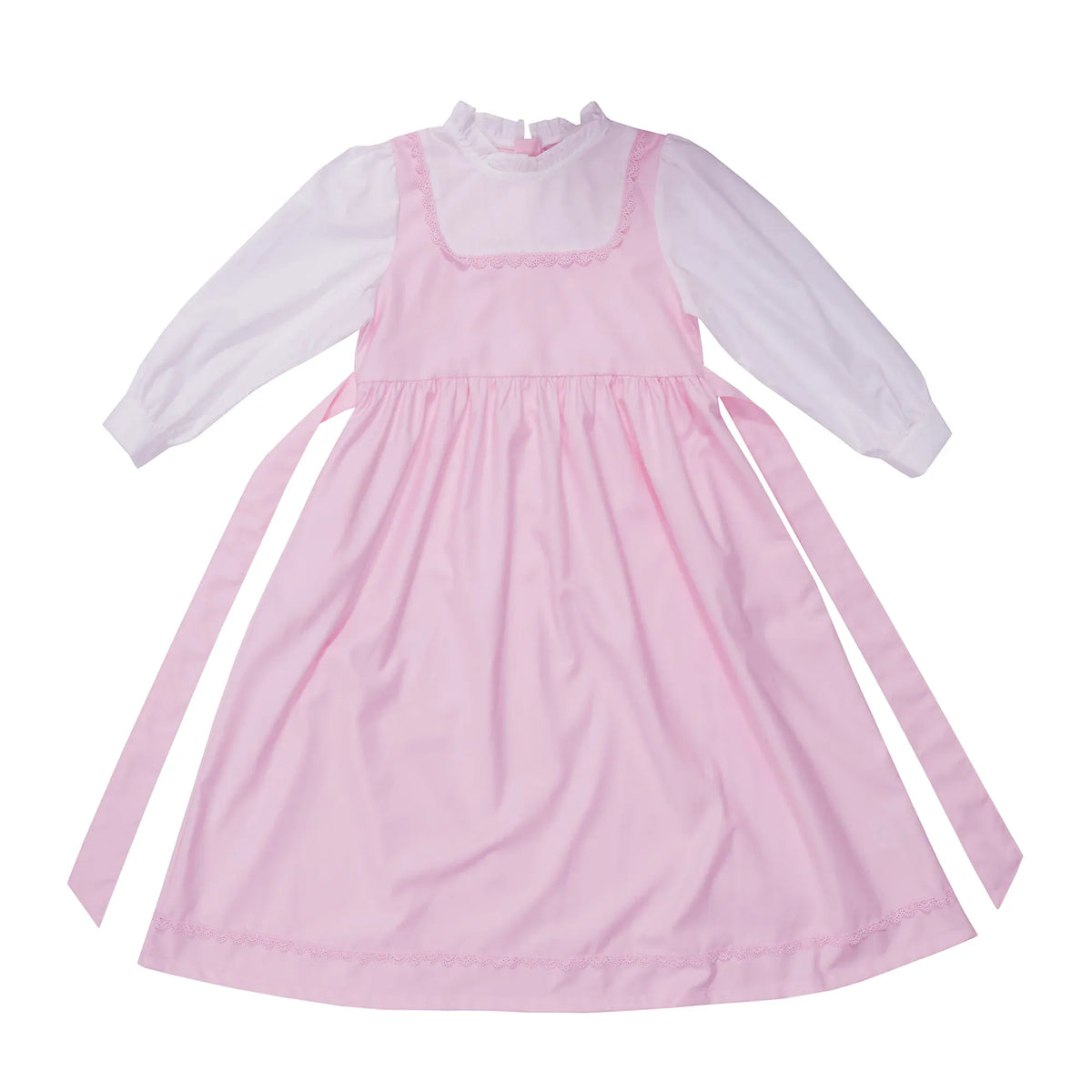 Color-Blocked Uniform Dress for Girls Image