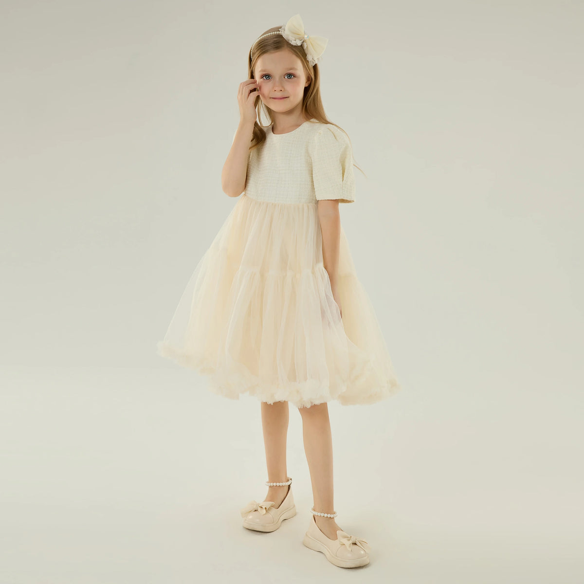 Solid Casual Dress for Girls