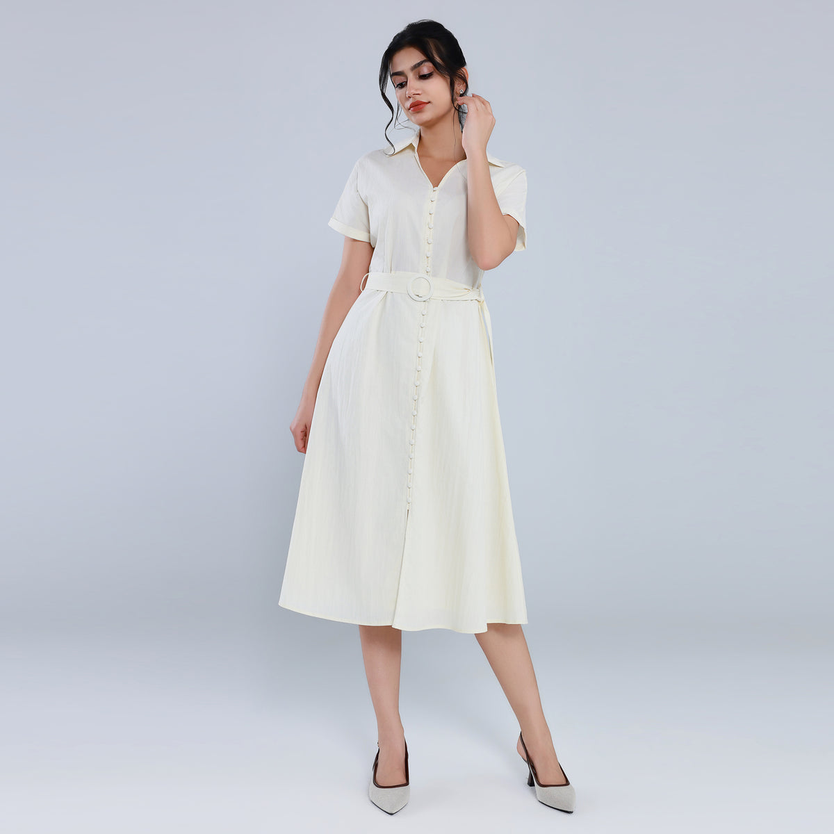 فستان ساده أنيق للنساء