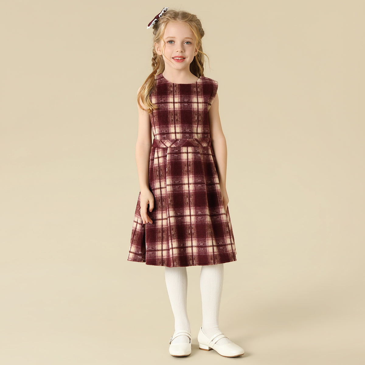 Checked Dress For Girls