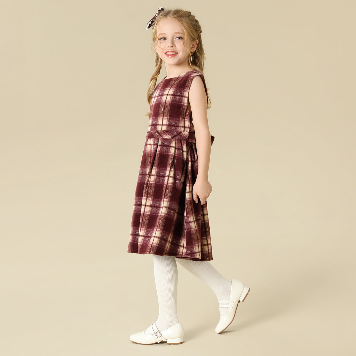 Checked Dress For Girls