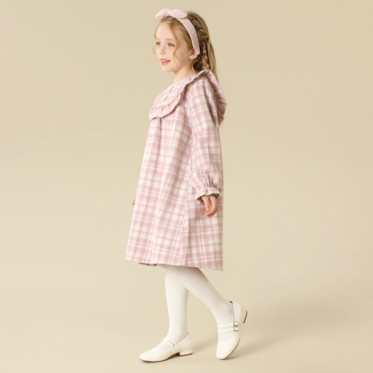 Checked Dress For Girls