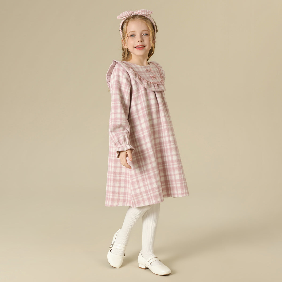 Checked Dress For Girls
