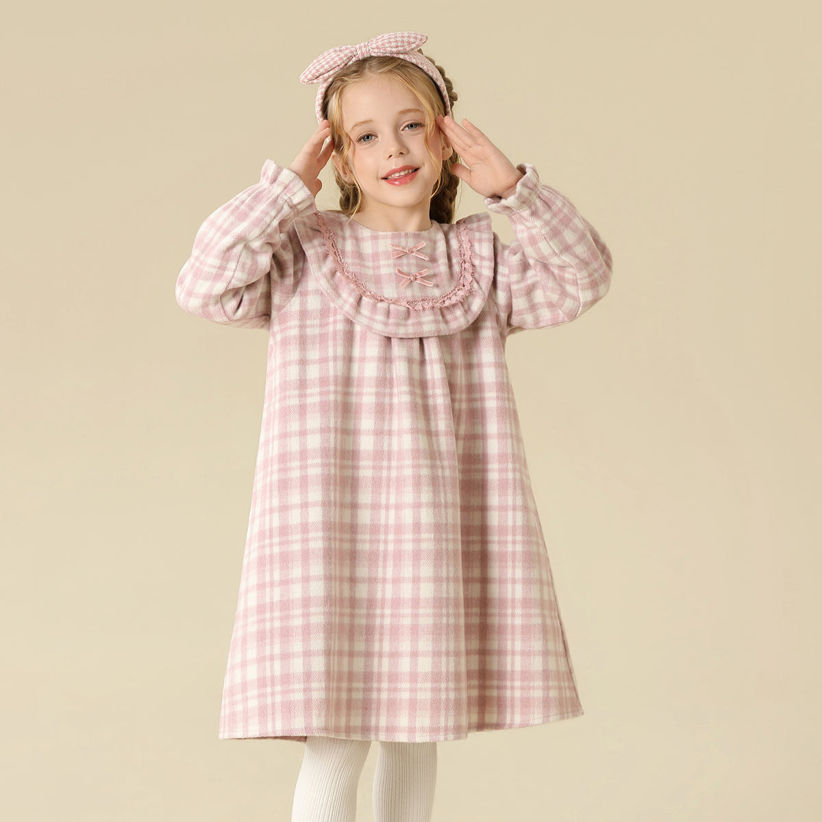 Checked Dress For Girls