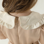 فستان كاجوال مزدوج اللون للبنات