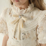 فستان مزين بنمط الزهور للبنات