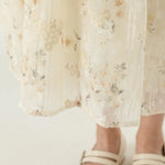 فستان مزين بنمط الزهور للبنات