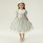 فستان مزين بنمط الزهور للبنات