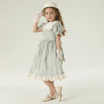 فستان مزين بنمط الزهور للبنات