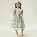 فستان مزين بنمط الزهور للبنات