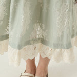 فستان مزين بنمط الزهور للبنات