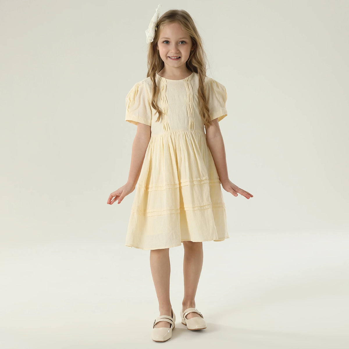 فستان سادة للبنات