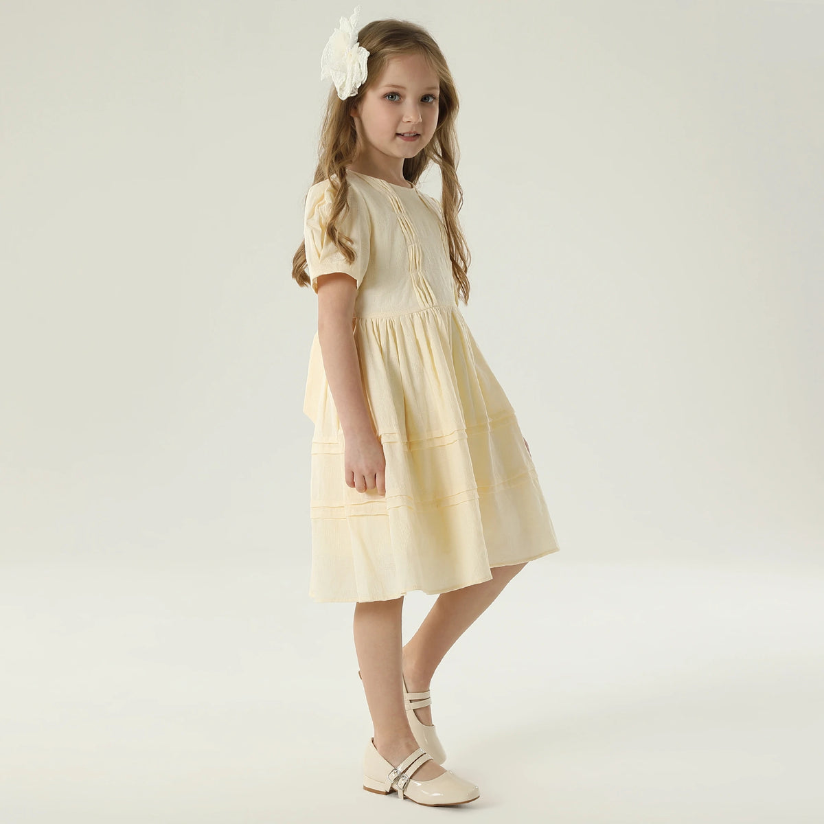 فستان سادة للبنات