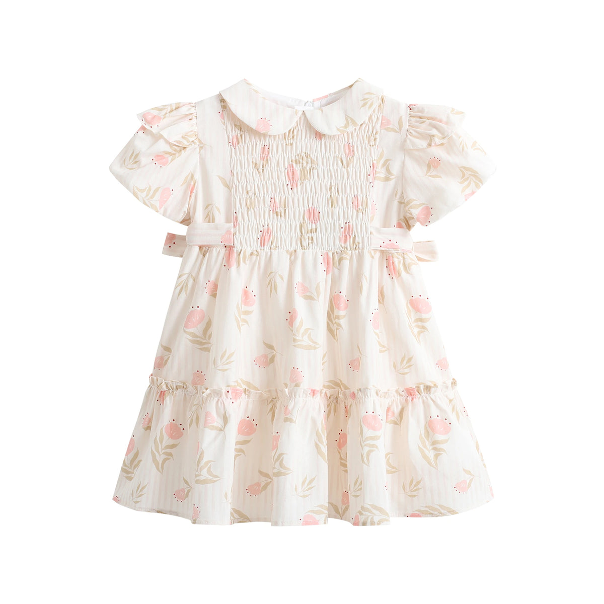 فستان بنمط الزهور للمواليد البنات