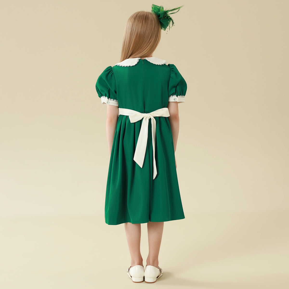 Color-Blocked Dress For Girls
