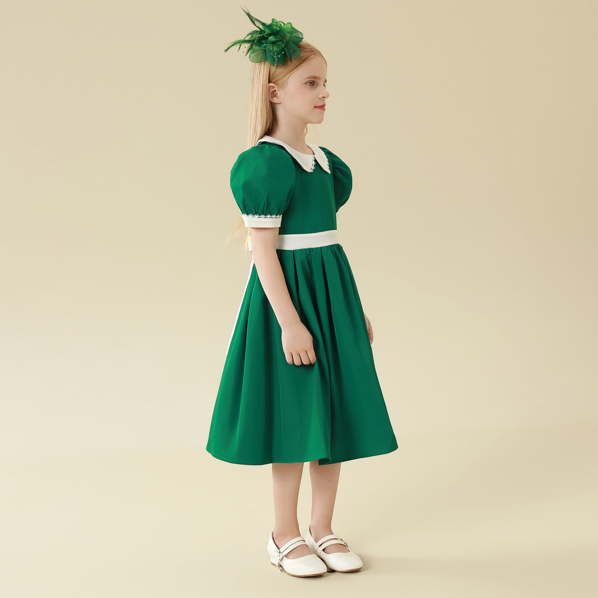 Color-Blocked Dress For Girls