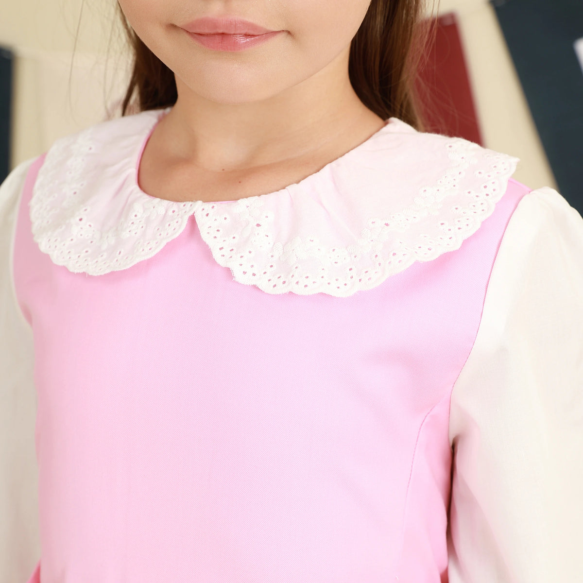 Color-Blocked Dress For Girls