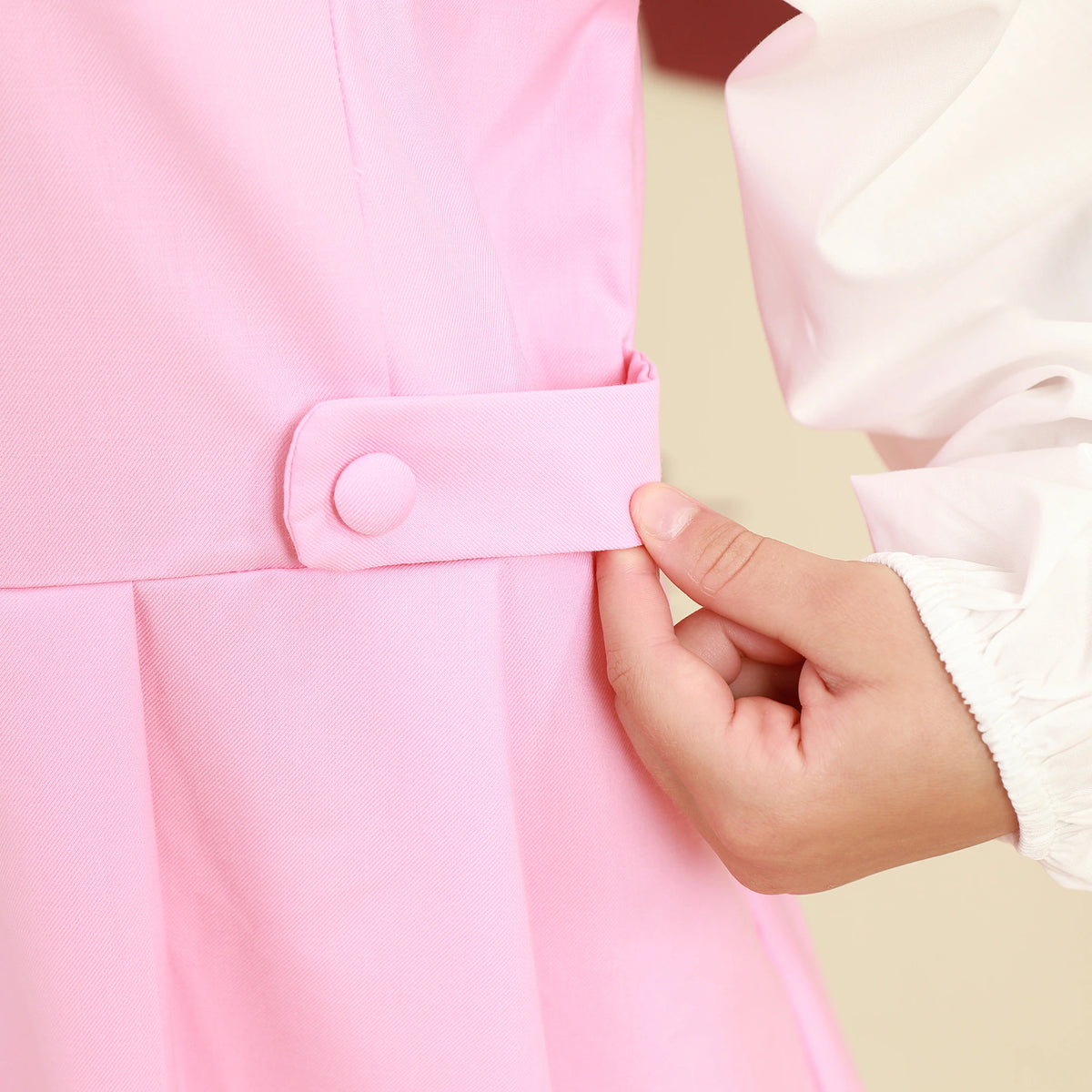 Color-Blocked Dress For Girls