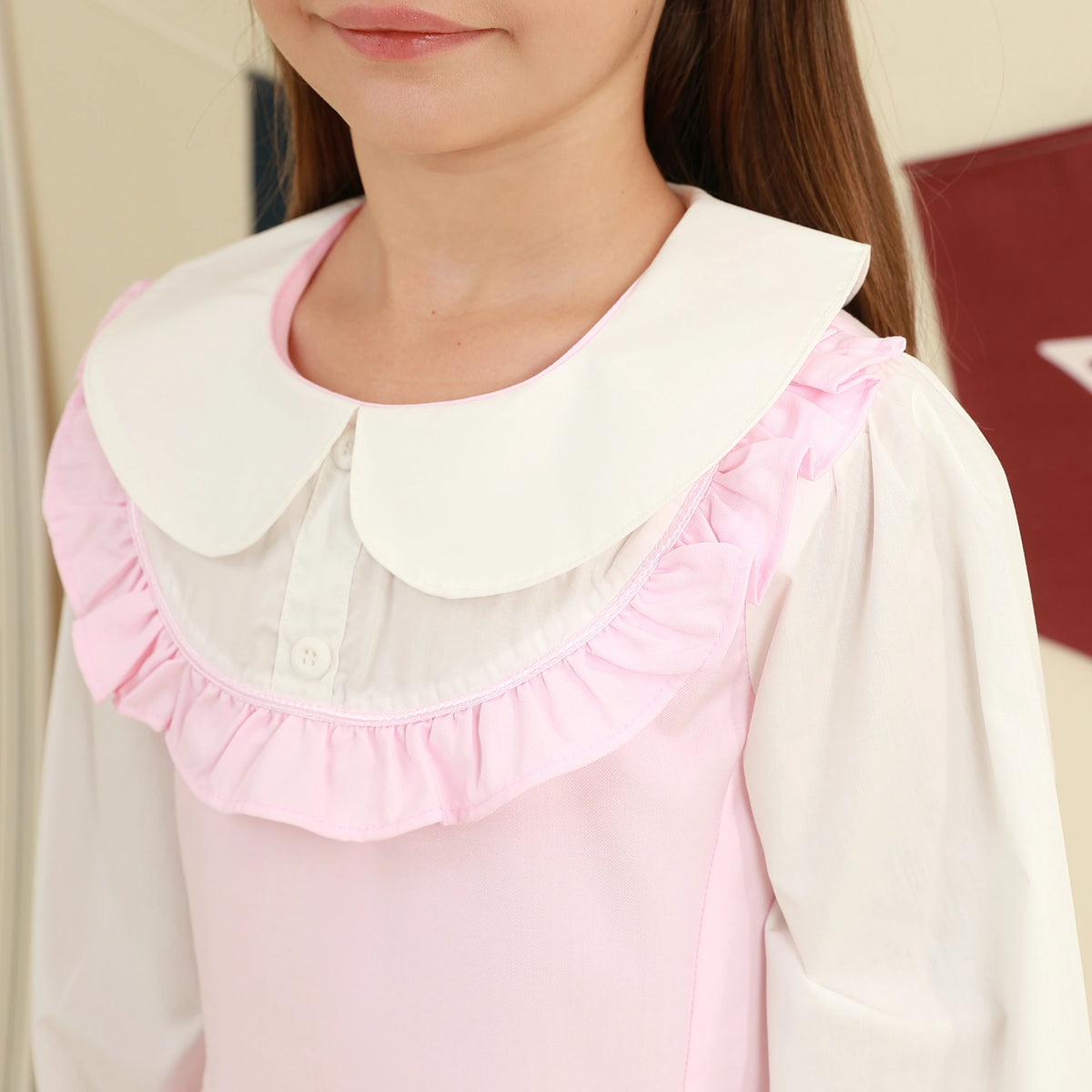 Color-Blocked Dress For Girls
