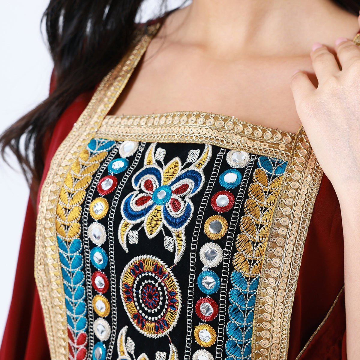 Arabic Embroidery Galabia for Women