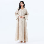 جلابية عصرية مزينة بنمط الزهور للنساء