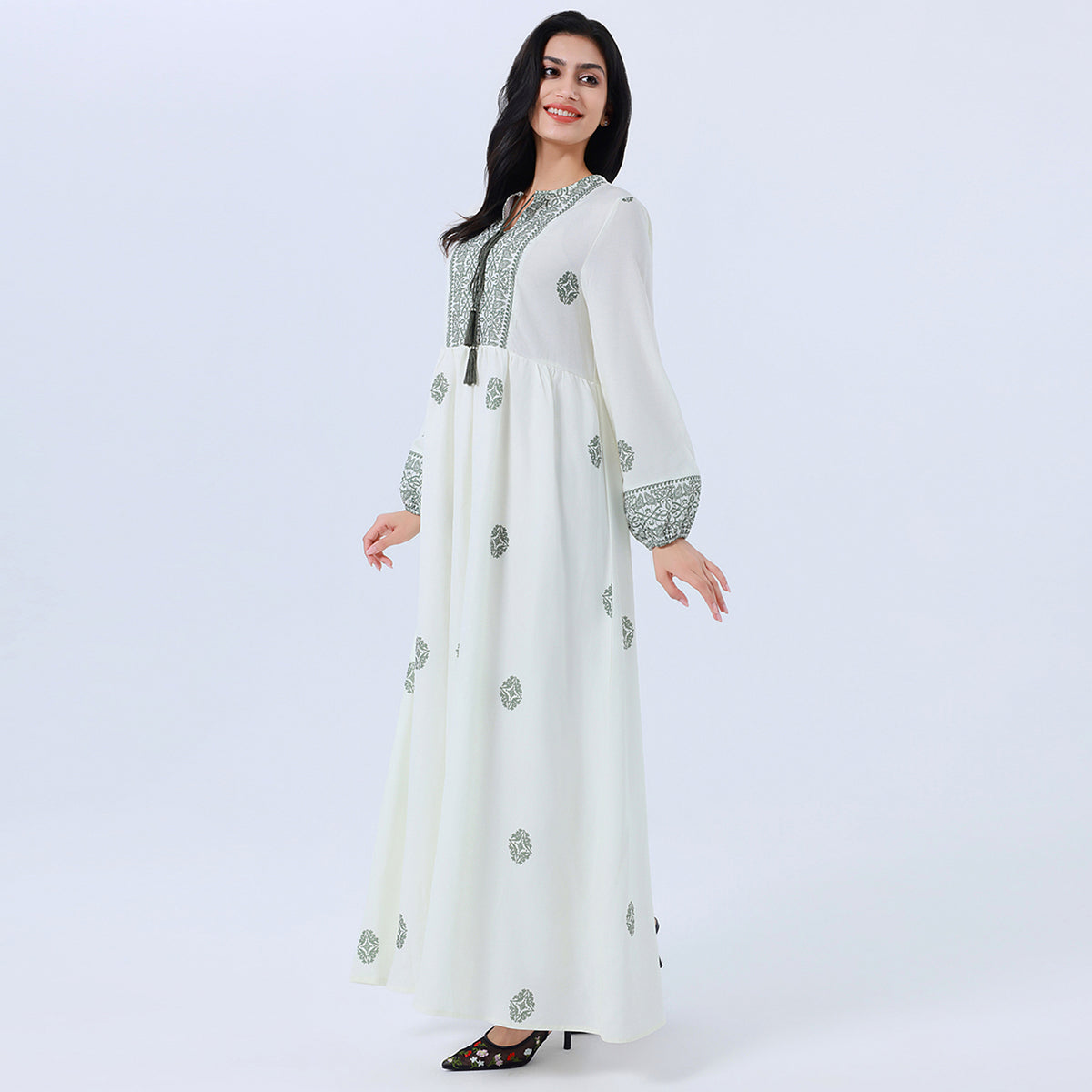 Arabic Printed Galabia for Women