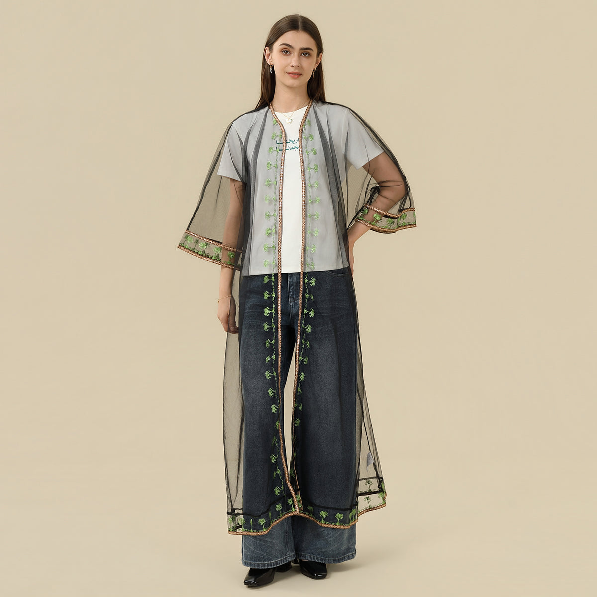 Embroidery Galabia For Women