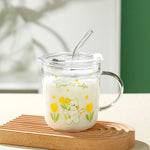 Glass Cup 450ml Yellow 2 Image