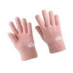 6-10Y Pink Gloves for Girl Image