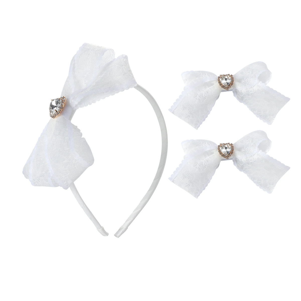 Headwear Set for Girls Free White Image