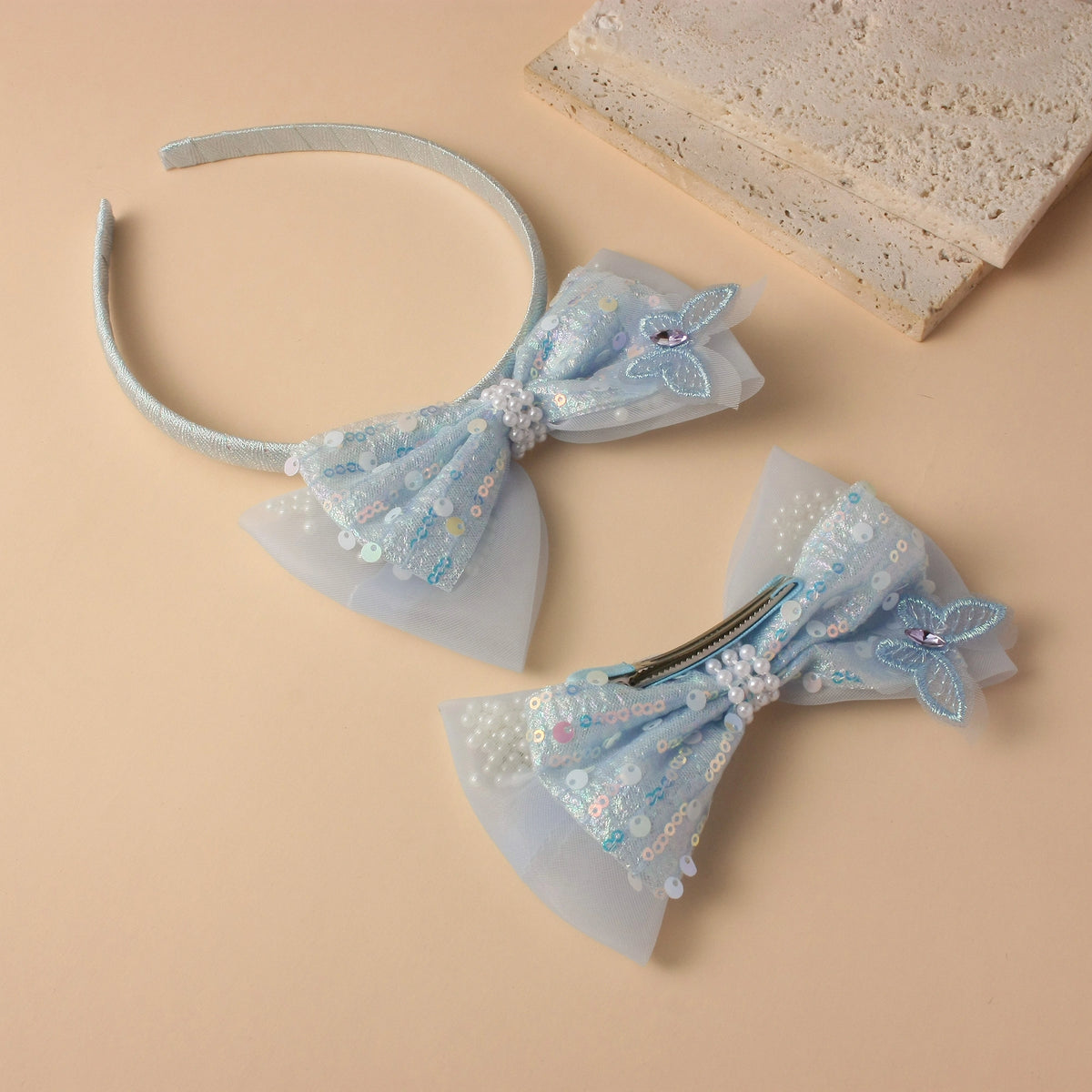 طقم إكسسوارات شعر للبنات 