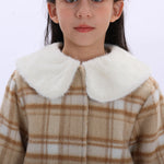 Casual Checked Jacket for Girls Image