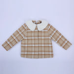 Casual Checked Jacket for Girls Image