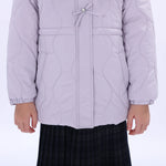 Casual Solid Jacket for Girls Image