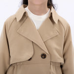 Casual Plain Jacket for Girls Image