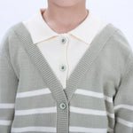 Casual Striped Jacket for Boys Image