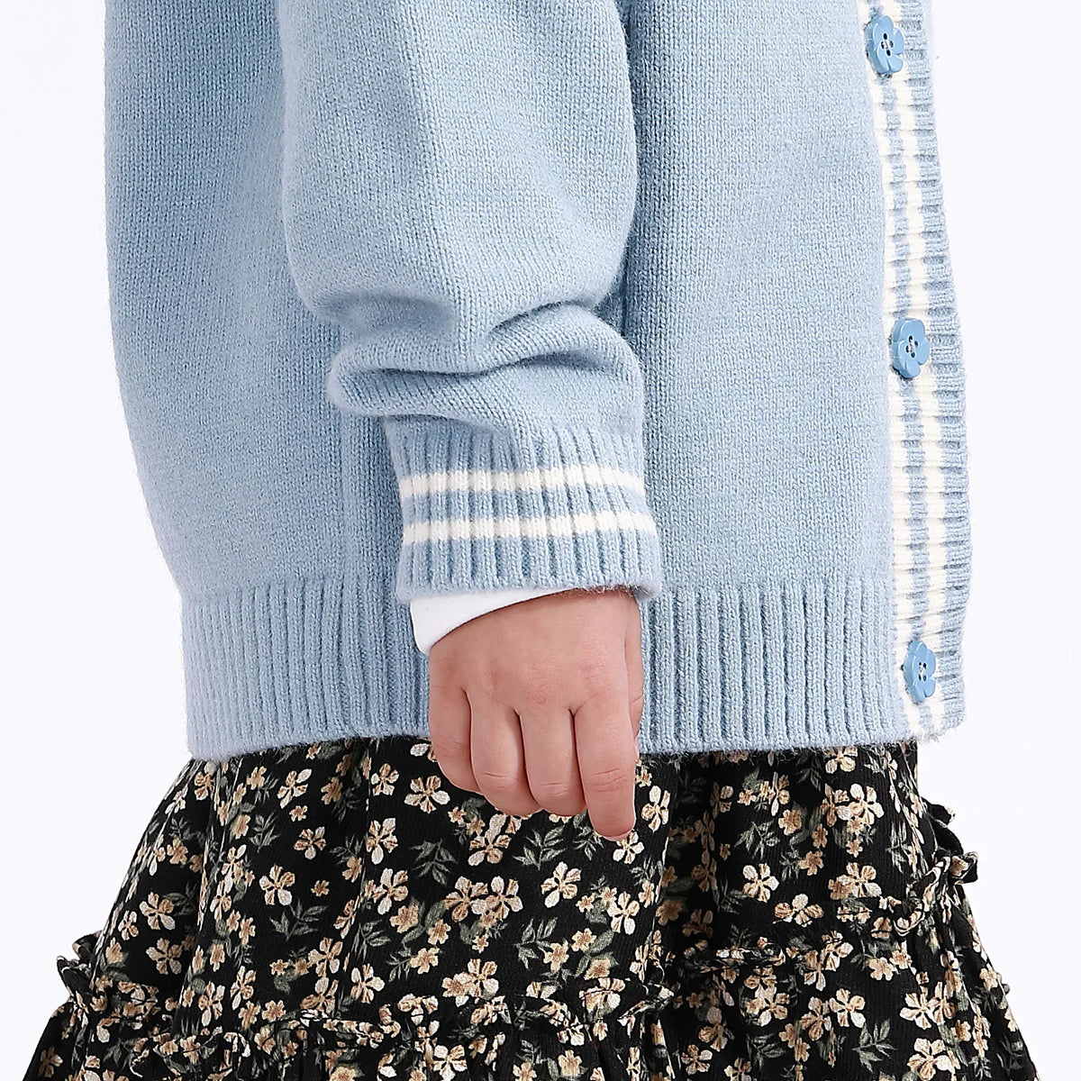 Casual Jacquard Jacket for Girls Image