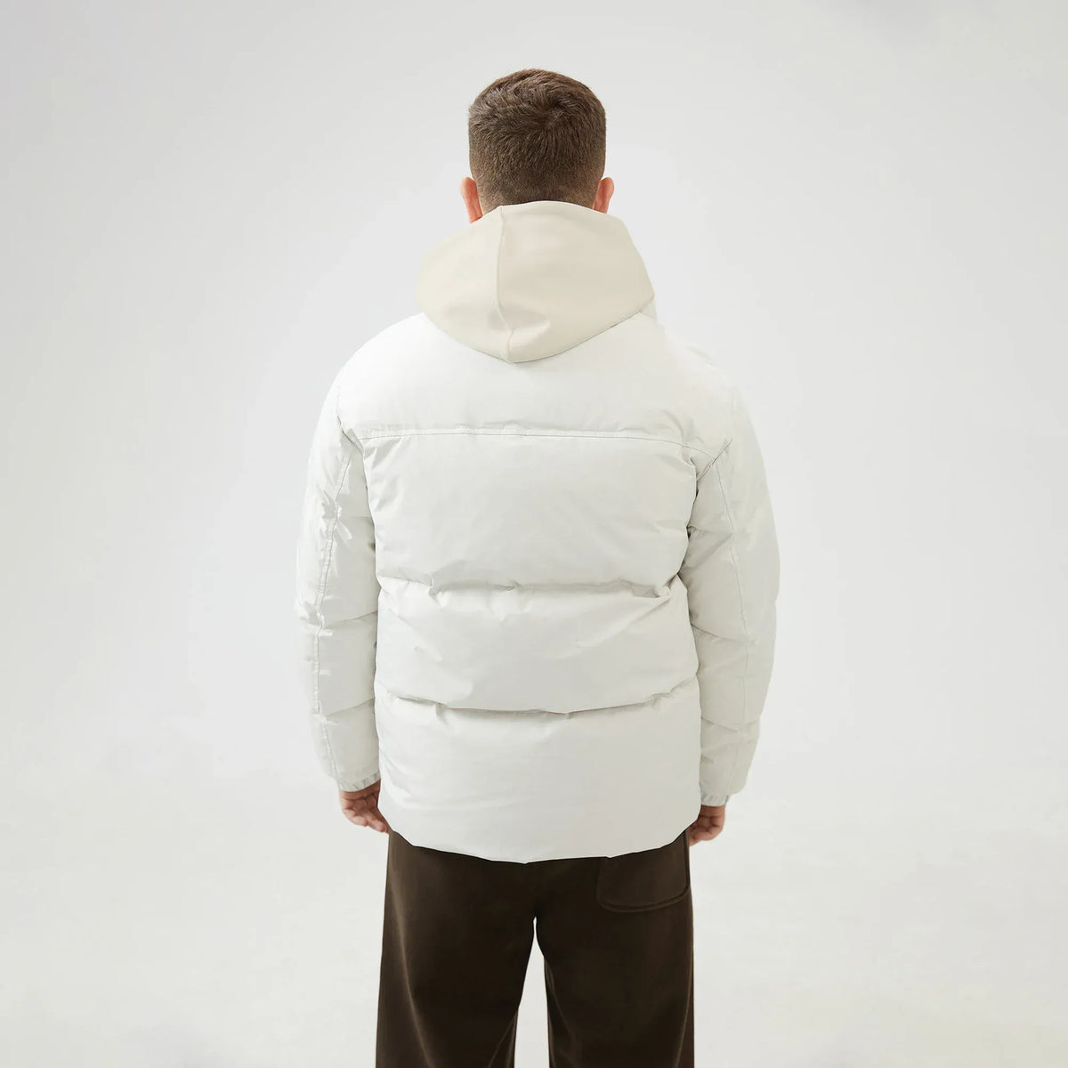 Printed Loose Sleeve Jacket with Stand Collar for Men Image