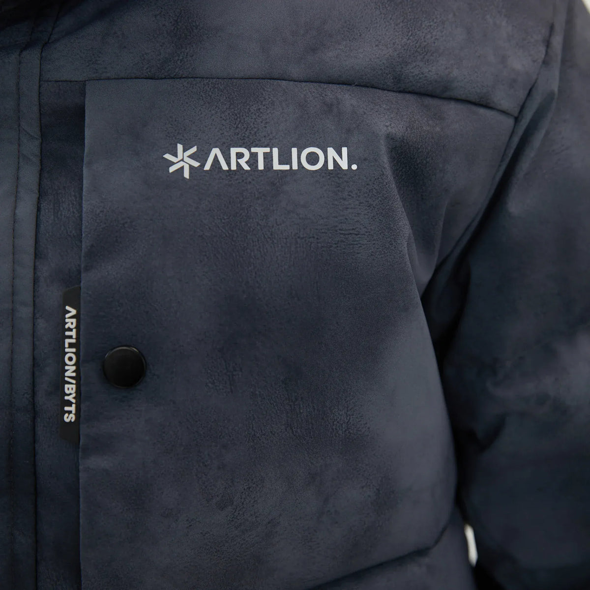 Tie-Dye Loose Sleeve Jacket with With Hood for Men Image