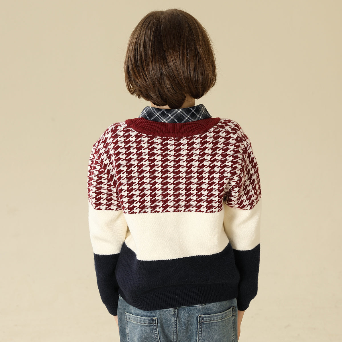 Color-Blocked Jacket For Boys